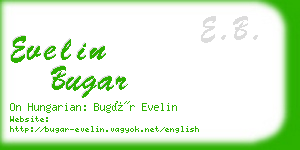 evelin bugar business card